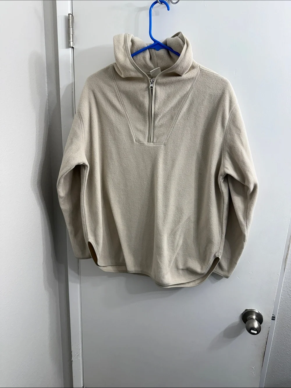H&M Cream Half-Zip Pullover Jacket